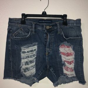 denim shorts